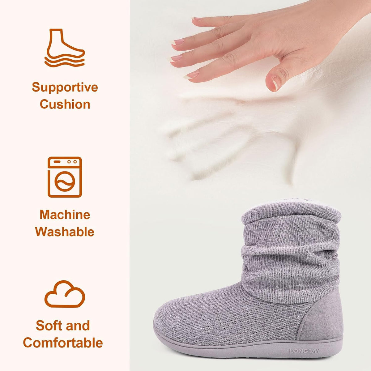 Women'S Slipper Boots Warm Winter Gift House Shoes Indoor Outdoor